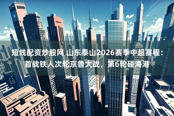 短线配资炒股网 山东泰山2026赛季中超赛程：首战铁人次轮京鲁大战，第6轮碰海港